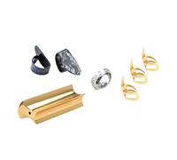Professional Metal Guitar Slide Finger Tip Covers Compatibility With Most String Instruments