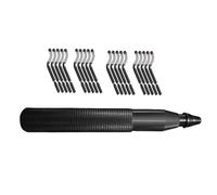 Professional Metal Hand Burr Edges Trimming Wood Deburring Tool with Replacement Cutter Pieces&Comfortable Handle