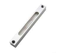 Professional Metal Level Tube 150mm Aluminum Level with 4"/2mm Accuracy for Machine Tools Equipment Furniture Installation(Silver and White)