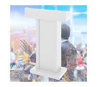 Professional Metal Podium Stand, Portable Lectern with Wide Reading Top for Church, School, Office, Concerts & Conferences, Ideal for Speeches & Presentations