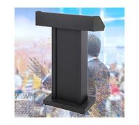 Professional Metal Podium Stand, Portable Lectern with Wide Reading Top for Church, School, Office, Concerts & Conferences, Ideal for Speeches & Presentations
