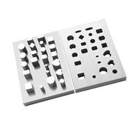 Professional Metal Punches Set with Round Square Flower Heart Shapes for Creative Crafting Punches Including Round Square Flower Heart Shapes