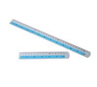 Professional Metal Ruler Straight Edges with Imperials and Metric Measurements 6in & 12in Set for Project Metal Ruler Set