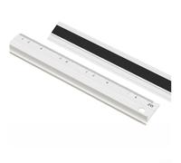 Professional Metal Scale Ruler 200mm Aluminium - Non-Slip Straight Edge for Architects & Engineers with Precise Etched Markings(A)