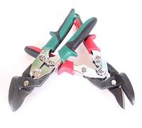 Professional Metal Shears Set 2 x Ideal + Hole Scissors Snips Roofing Plumber