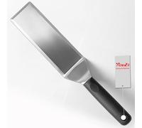 Professional Metal Spatula for Cast Iron Skillets and Flat Top Grills, Full Tang Silicone Handle, Stainless Steel Blade, Smash Burger Spatula Turner for Flipper, Cooking, BBQ, 3"x8"