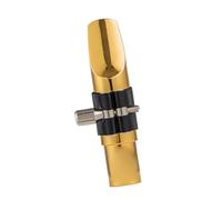 Professional Metal Tenor Treble Alto Saxophone Mouthpieces Gold Plated Sax Mouth Pieces Accessories Size 5 6 7 8 9 Saxophone Parts(Treble,6)