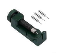 Professional Metal Watch Link Remover Tool with 3 Extra Pins for Adjusting Watch Bands, Adjustable Width up to 4.1cm, Portable Strap Pin Pusher for Repair and(Green)