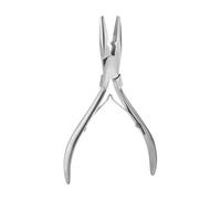 Professional Micro Ring Hair Extensions Application Pliers Tool Kit for Micro link Beads Closer Plier(Silver)