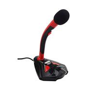 Professional Microphone for Computer Studio Noise Cancelling 3.5mm Microphone Condenser for Recording Vocals PC (Color : Rosso, Size :)