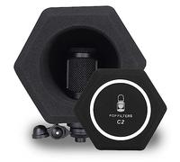 Professional Microphone Isolation Ball Shield - Superior Noise Cancellation with Pop Filter and High-Density Sound Absorbing Foam - Studio Quality Recording