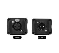 Professional Microphone Preamplifier Audio Booster with 25dB Clean Gain for Studio Recording Livestream Broadcast Aluminum Profile Black 120mm