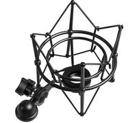 Professional Microphone Spider Mount, Heavy-Duty Metal Vibration Suspension System For Neumann U87, Lewitt 240, Mic Holder With 46 Mm Base, Black