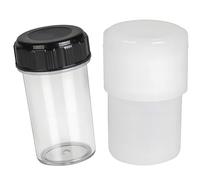 Professional Microscope Lens Protector Case for Scientific Research and Education Equipment Objective Lens Dustproof Box Scientific Instrument Security, Black White