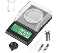 Professional Milligram Scale Rechargeable, 100g/0.001g Diyife High Precision Small Pocket Scale with Backlit LCD Display, Tare, Calibration, Portable Mini Scale for Medicine, Lab, Gold, Jewelry
