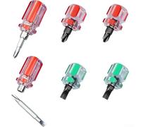 Professional Mini Screwdriver Set, 6Pcs, 2 in 1 Interchangeable, High Torque Performance