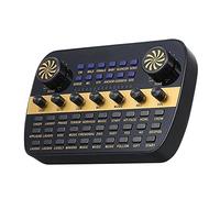 Professional Mixer Audio Bluetooth Digital Live Usb Sound Mixer With Microphone 7 Channels V8 Sound Card 48v Phantom Power Mp3 Computer Input Dj Mixing Console For Professional And Beginners