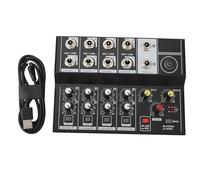 Professional Mixer Sound Board Console, 8 Channel Audio Mixer, 2 Modes Sound Board Mixing Console, USB Rechargeable Stereo DJ Mixers for Recording, Live Streaming, Podcasting