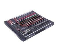 Professional Mixer Sound Board Console 8 Channel Desk System Interface Digital USB Computer MP3 Input 48V Phantom Power Stereo DJ Studio Black