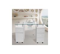 Professional Mobile Manicure Cart with Integrated Dust Collector The hot sale White One Size