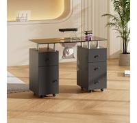 Professional Mobile Manicure Table on Wheels with Dust Collector