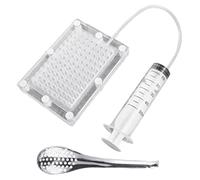 Professional Molecular Gastronomy Caviar Maker Gourmet Dispenser Caviar Filter Spherification Dropper with Tube & Spoon Tools