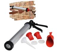Professional Mortar Pointing & Grouting Gun Set - Heavy Duty Cement & Sealant Applicator with Interchangeable Nozzles for Brickwork, Paving & Tiles