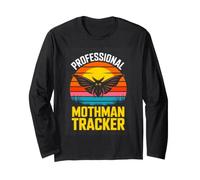 Professional Mothman Tracker Paranormal Cryptid Long Sleeve T-Shirt