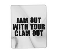 Professional Mouse Pad, Jam Out with Your Clam Out Mousepads Portable Keyboard Pad 25X30cm for PC Computer Gamer
