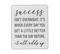 Professional Mouse Pad, Success Isn't Overnight Inspirational Gaming Mousepad Premium Desk Pad 25X30cm for Studying PC Gamer