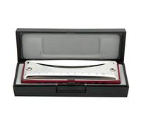 Professional Mouthorgan, Accurate Tolerance Ratio Diatonic Harp, Bright Long Service Life for Music Performance Music Enthusiast(red)