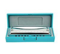 Professional Mouthorgan, Accurate Tolerance Ratio Diatonic Harp, Bright Long Service Life for Music Performance Music Enthusiast(blue)