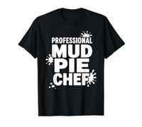 Professional Mud Pie Chef Funny Mud Kitchen Value Graphic T-Shirt, Men, Black, XL