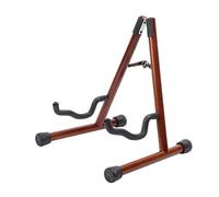 Professional Multi-Instrument Floor Stand - Adjustable Guitar, Ukulele & Violin Holder With Solid Wood Base(Light walnut)