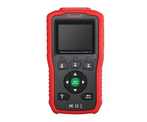 Professional Multi-System OBD II Scanner iCarsoft VAWS V1.0 with Oil Service Reset for Audi/VW/Seat/Skoda (red)