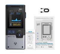 Professional Multifunction Radiation Detectors Immediate Alarm Systems Upgrades for Home Office Outdoor Radiation Exposure Meter with Threshold Setting