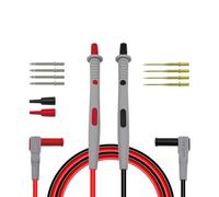 Professional Multimeter Leads Against Slip Handle & Long Service Replaceable Needle Upgrades for Electronics Engineers Electrical Testing Tool