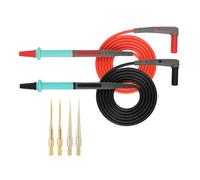 Professional Multimeter Leads Probes with 0.2mm Fine Tip for Accurate Measurements Soft Silicone Cable Wire Replaceable Steel Needle