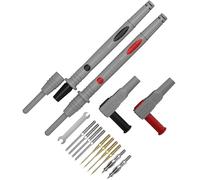 Professional Multimeter Probes Set with Comfortable Grips 0.2mm Fine Tips 20A 1000V for Technical Projects Multimeter Leads