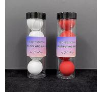 Professional Multiplying Balls (Dia 43mm) Magic Tricks One to Four Balls Magic Magician Stage Illusions Props Gimmicks Mentalism(white)