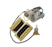 Professional Musical Instrument Accessories Sealed Dual Coil Electric Pickups Multi Color(Zebra YE)
