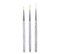 Professional Nail Art Liner Brush Set Fine Detail Painting Tools for UV Gel Nails, Extensions, and Polish 3pcs