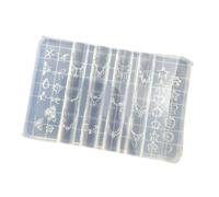 Professional Nail Art Mould Dessert Bear Theme Trinket Accessories Molds Nail Decoration Manicure Decoration Sweet Bear Bowknot Pearl Chain Nail Art Mould
