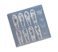 Professional Nail Art Mould Rose Shape Small Accessories Molds Nail Decoration Molds for Salon Manicure Decoration