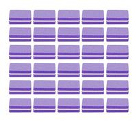 Professional Nail Buffer Block 30pcs Mini Nail Sanding Buffing Block for Manicure Pedicure at Home Salon Elastic High Density Sponge Core Smooth Shine Nails Acrylic UV Gel False (Purple)