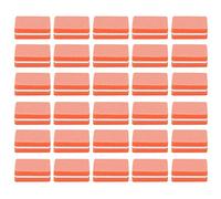 Professional Nail Buffer Block 30pcs Mini Nail Sanding Buffing Block for Manicure Pedicure at Home Salon Elastic High Density Sponge Core Smooth Shine Nails Acrylic UV Gel False (Orange)