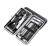 Professional Nail Clippers Set 19 Pieces Stainless Steel Anti-Splash Design with Groove Pliers for Nail and Dead Skin Scissors, Cutting Care Tools