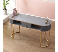 Professional Nail Desk with Storage Drawers & Cabinet - Wooden Manicure Table for Home Salon & Spa, Ideal Beauty Workstation for Nail Technicians & Artists