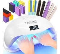 Professional Nail Dryer 72W - SUN 5 Pro Best UV LED Nail Lamp for Fingernail & Toenail Gel Based Polishes Ã Portable Nail Curing Light with 36pcs LEDs 4 Timer Settings & Smart Sensor (White)