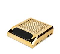 Professional Nail Dust Collector 180W Strong Nail Dust Suction Collector Vacuum Cleaner with Big Power Fan with Filter Nail Art Equipment Nail for Manicure(Gold)